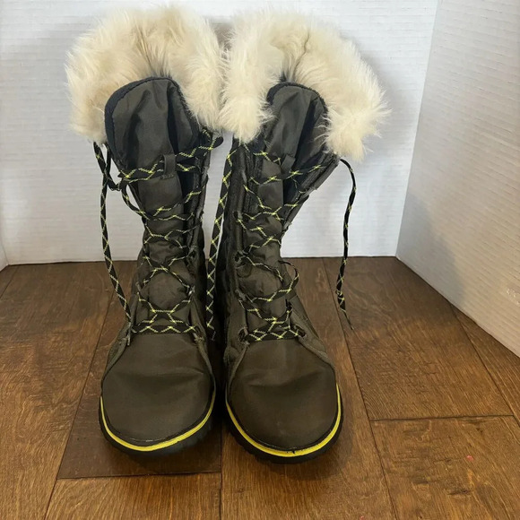 Sorel Cozy‎ CATE Boots Women’s Size 8 Peat Moss Winter Snow Shoes NL-2363-213 - Picture 2 of 7